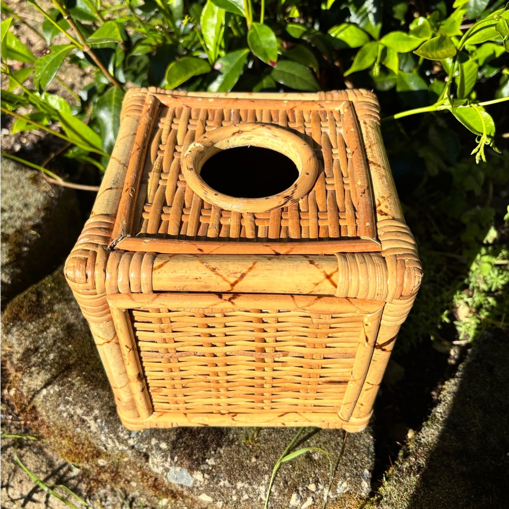Wicker,BambooTissue Box Cover